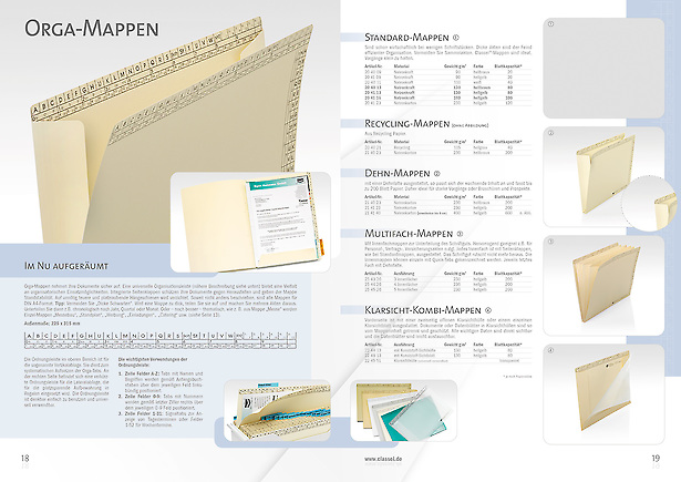 Classei Büroorganisation - Katalog-Produktion von Tomm Everett