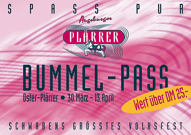 Augsburger Plärrer - Bummelpass von Tomm Everett